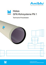 Technische Produktdaten - Hobas Rohrsysteme PN 1