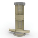 Hobas standard manhole illustration